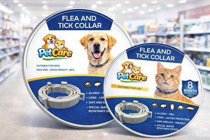 PetCare™ - Collar Antipulgas y garrapatas para Mascotas (Perro y Gato)